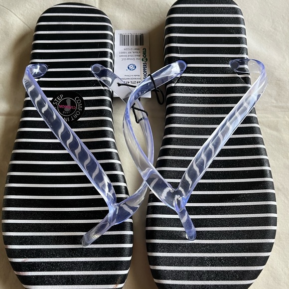 Striped Flip Flops - Picture 4 of 4